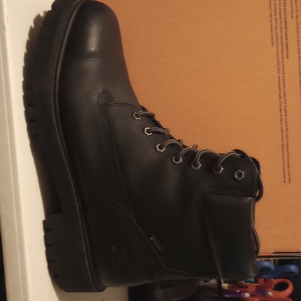 Timberland Pro Black 6' steel toe Black Boots size 11.5